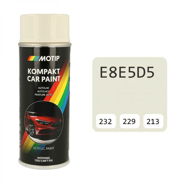 Motip dažai purškiami kreminės spalvos E8E5D5