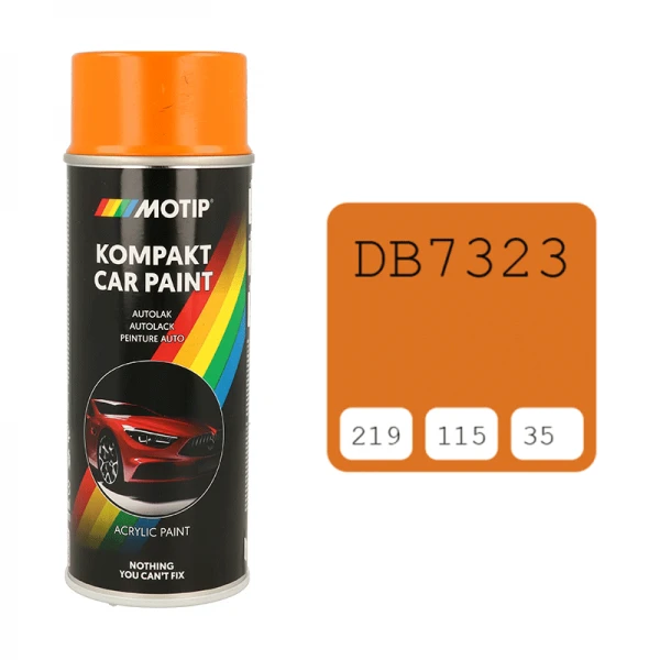 Motip oranžiniai purškiami dažai DB7323