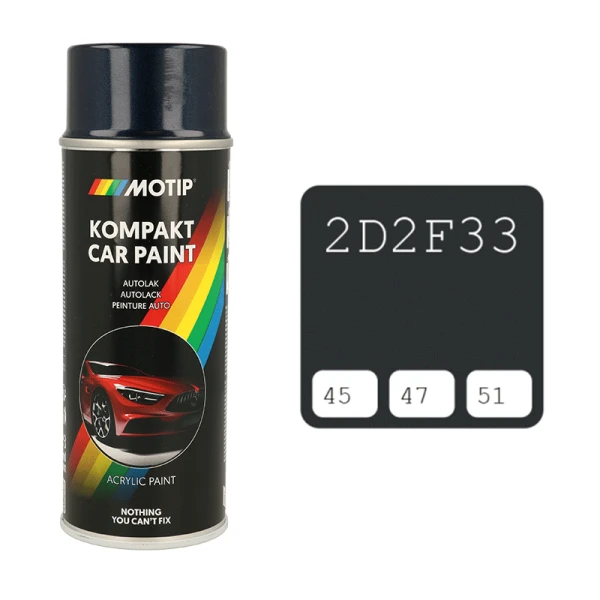 Motip automobiliniai dažai su 2D2F33 spalvos kodu