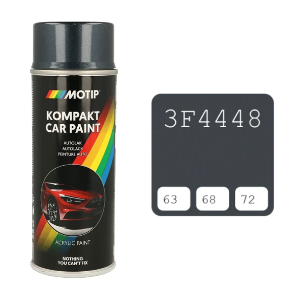 Motip purškiami dažai 400ml, tamsiai pilka spalva 3F4448