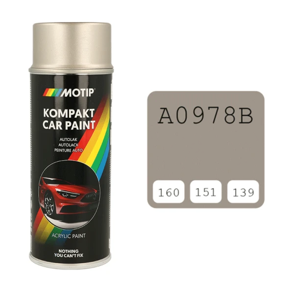 Motip autolako aerozolis, pilka spalva A0978B