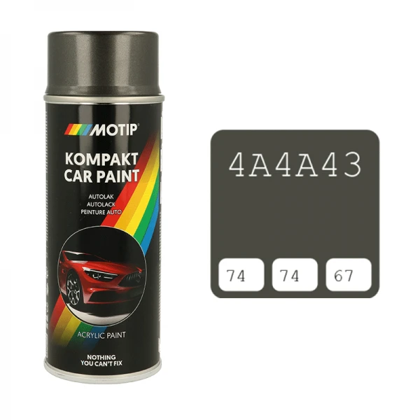 Motip dažų aerozolis, spalvos kodas 4A4A43