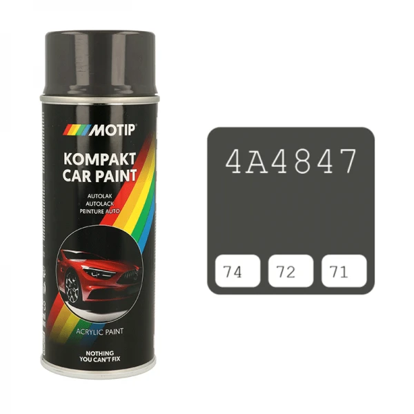 Motip purškiami dažai 4A4847 tamsiai pilki