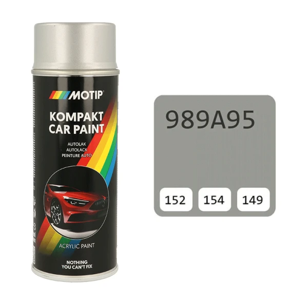 Motip flakonas su 989A95 pilkos spalvos pavyzdžiu