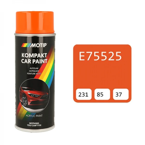 Motip oranžiniai automobilių dažai E75525