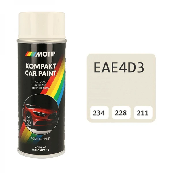 Motip automobiliniai dažai, kreminė spalva EAE4D3