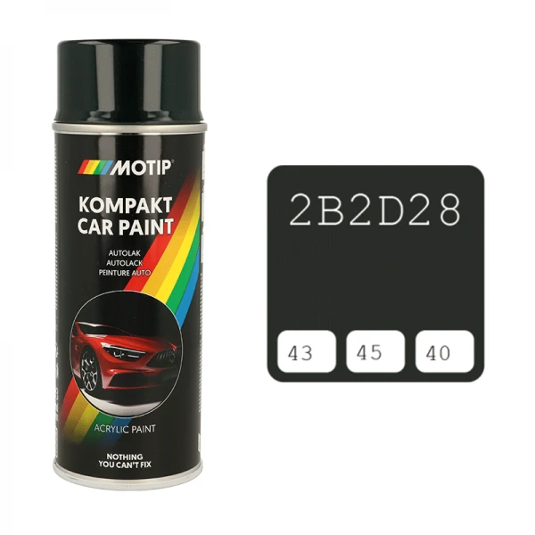 Motip automobilių dažai 400ml su spalvos kodu 2B2D28