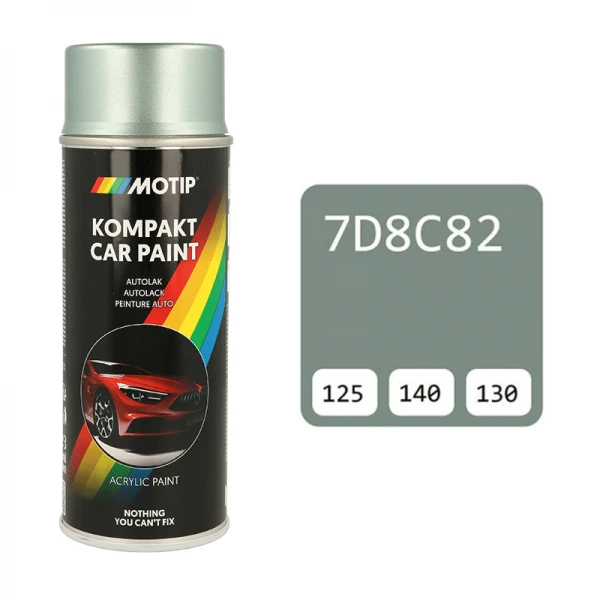 Motip pilkšvai žali dažai 400ml su spalvos kodu