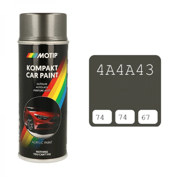 Motip automobilių dažai 400ml su spalvos kodu