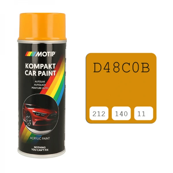 Motip aerozoliniai dažai su spalvos kodu D48C0B