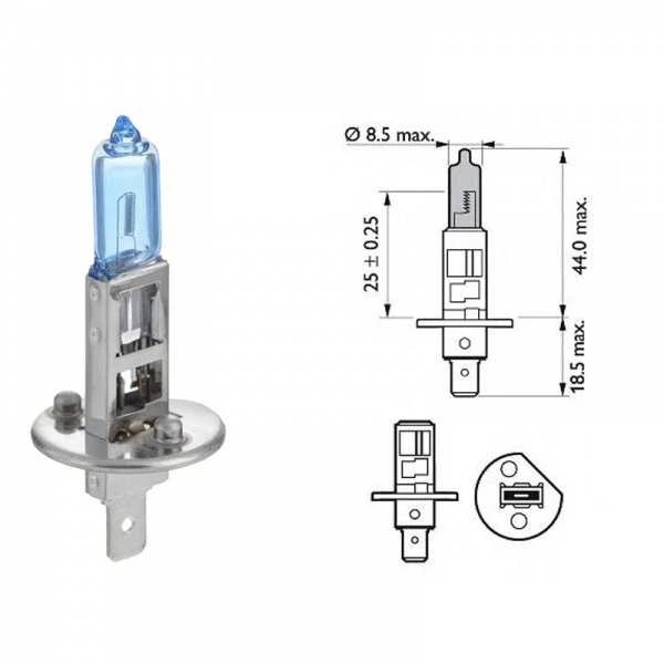 Philips Lemputė 55W 12V P14,5s H1 BVU BLISTERIS