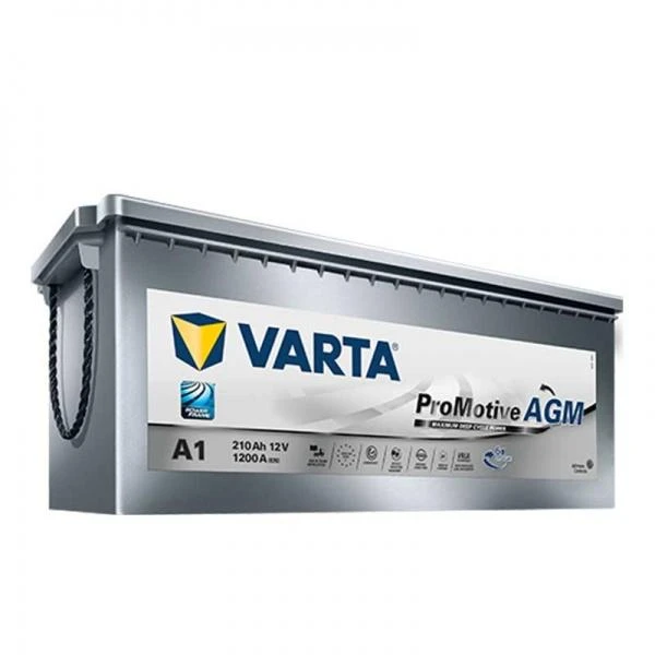 Varta ProMotive AGM 210Ah akumuliatoriaus šoninis vaizdas