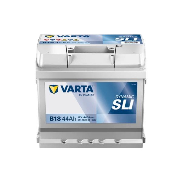 Varta 44Ah 440A akumuliatorius – priekinis vaizdas
