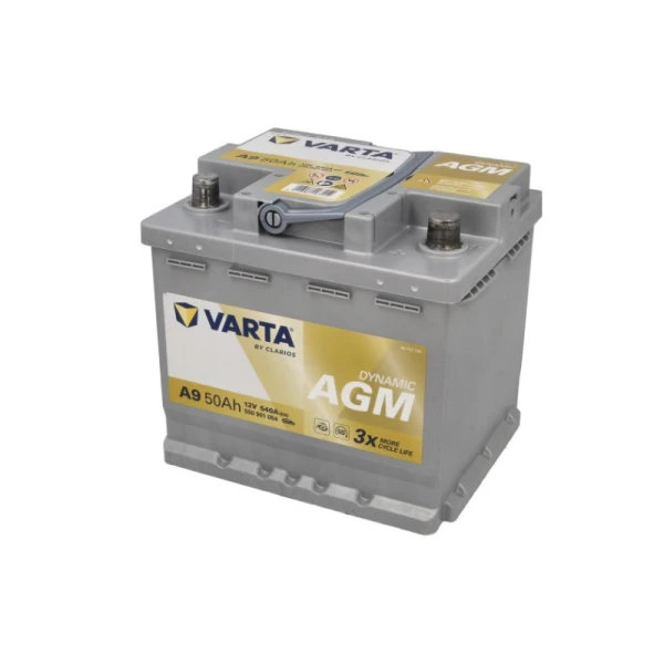 Varta AGM akumuliatorius 50Ah su rankena