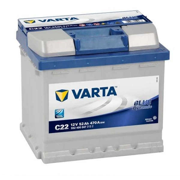 Varta Blue Dynamic akumuliatorius 52Ah su rankena