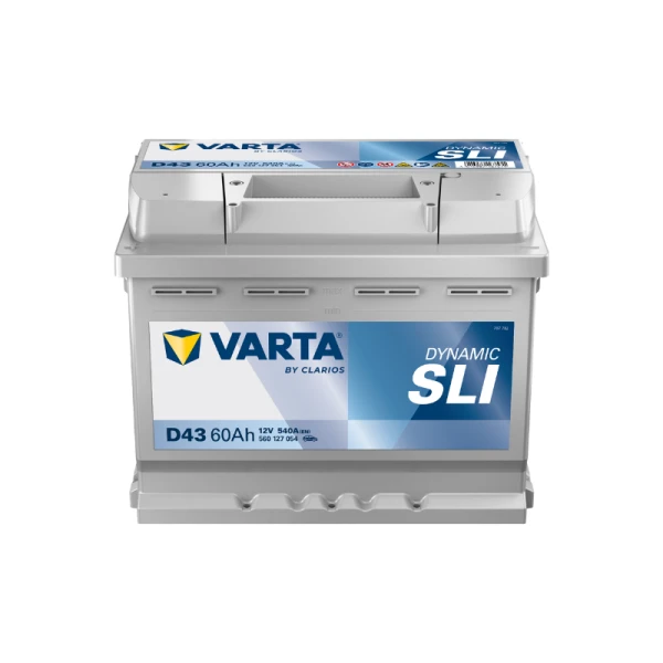 Varta akumuliatorius 60Ah su priekine etikete