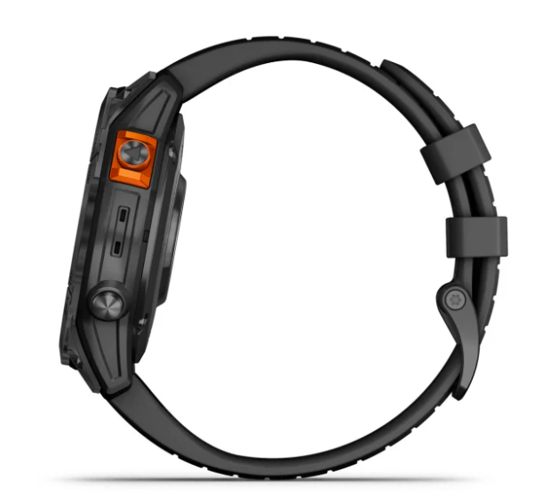 Išmanusis laikrodis Garmin Fenix 7 Pro Solar, Pilkos skalūno spalvos, su juodu dirželiu
