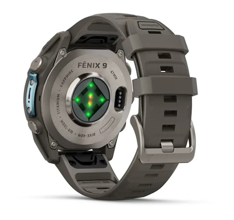 Išmanusis laikrodis Garmin fēnix® 9 – 47mm, Titanas su akmenėlių pilkos spalvos silikoniniu dirželiu | 010-04762-01
