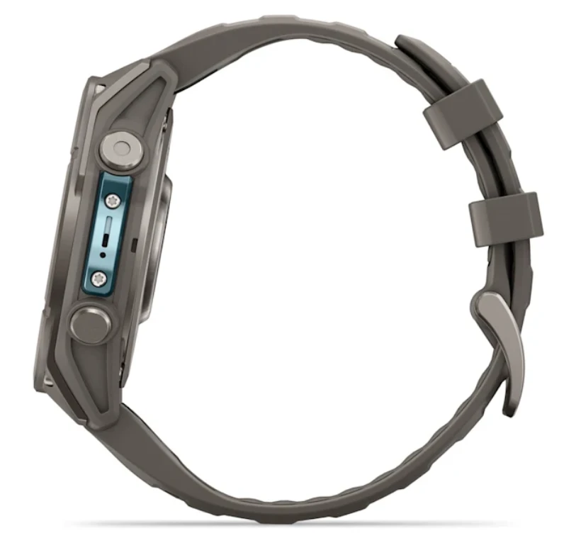 Išmanusis laikrodis Garmin fēnix® 9 – 47mm, Titanas su akmenėlių pilkos spalvos silikoniniu dirželiu | 010-04762-01