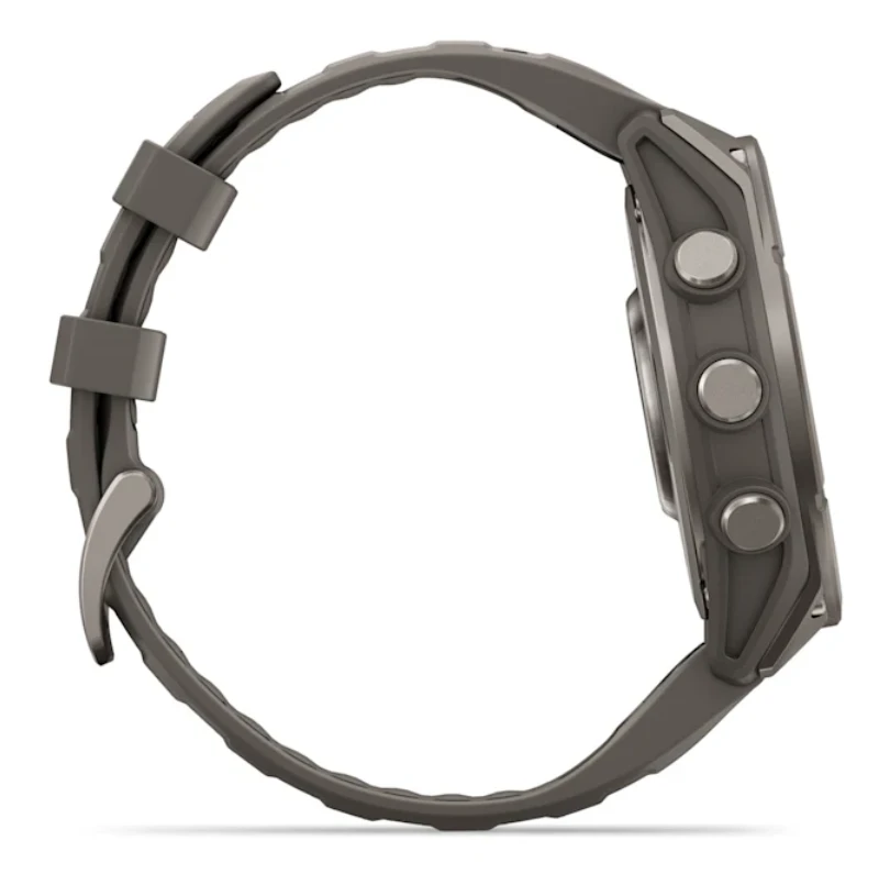 Išmanusis laikrodis Garmin fēnix® 9 – 47mm, Titanas su akmenėlių pilkos spalvos silikoniniu dirželiu | 010-04762-01