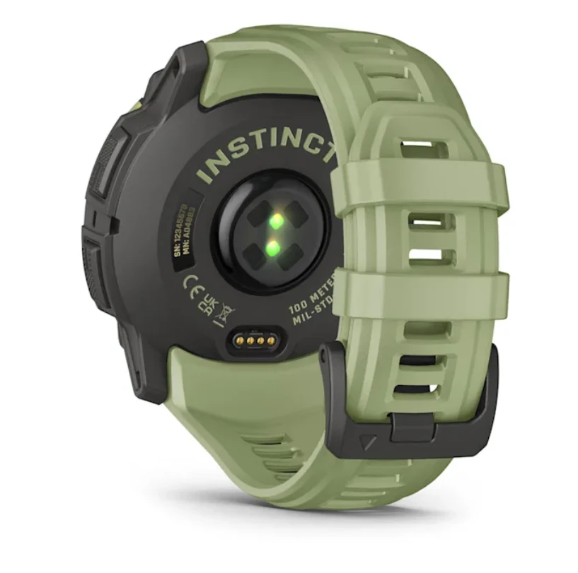 Išmanusis laikrodis Garmin Instinct 3 – 50 mm, AMOLED Paparčio žalios spalvos