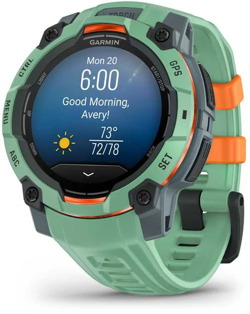 Išmanusis laikrodis Garmin Instinct 3 AMOLED 45 mm, Neotropinio dizaino su neotropinio dizaino dirželiu