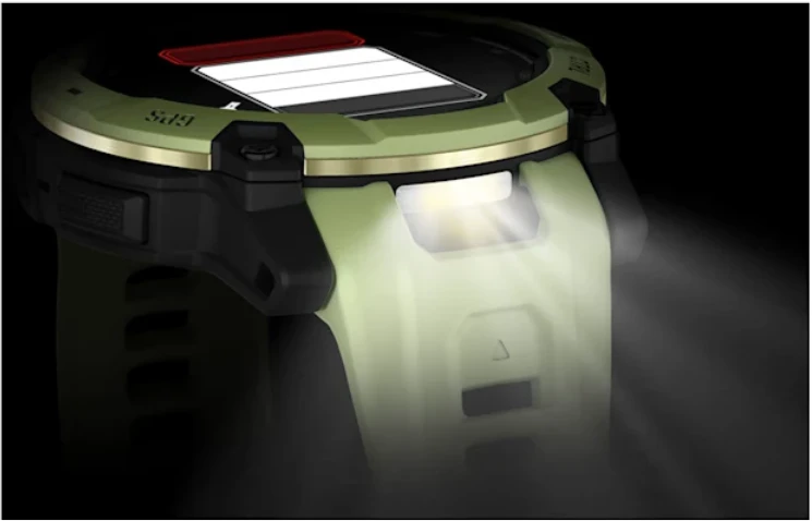 Išmanusis laikrodis Garmin Instinct 3 – 50 mm, AMOLED Paparčio žalios spalvos