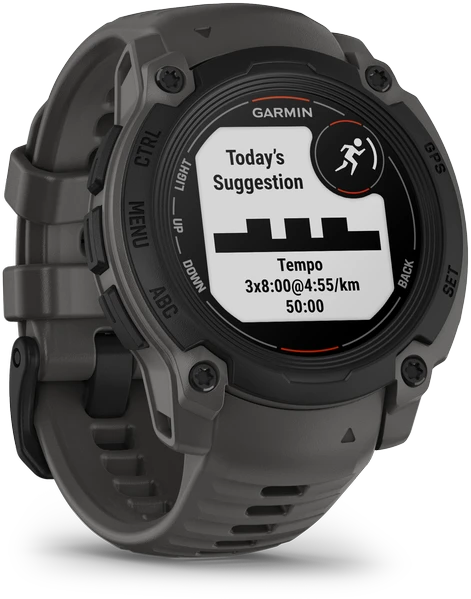 Išmanusis laikrodis Garmin Instinct E, 40 mm Juodas su anglies spalvos dirželiu