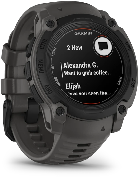Išmanusis laikrodis Garmin Instinct E, 40 mm Juodas su anglies spalvos dirželiu