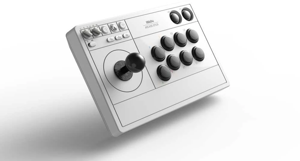 8BitDo Arcade Stick, skirta XBOX ir asmeniniam kompiuteriui (baltas)