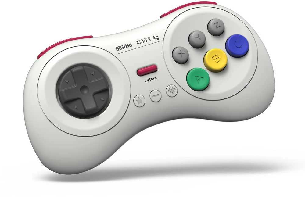 8BitDo M30 2.4G belaidis pultelis (baltas)