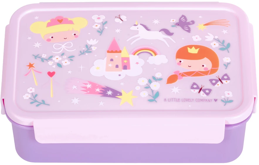 A Little Lovely Bento vaikiška priešpiečių dėžutė 'Princesės'