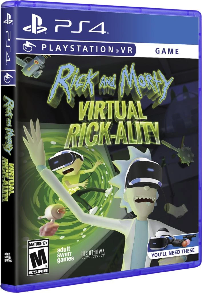 Suaugusiųjų plaukimo žaidimai „Rick & Morty: Virtual Rick-ality VR PS4“.