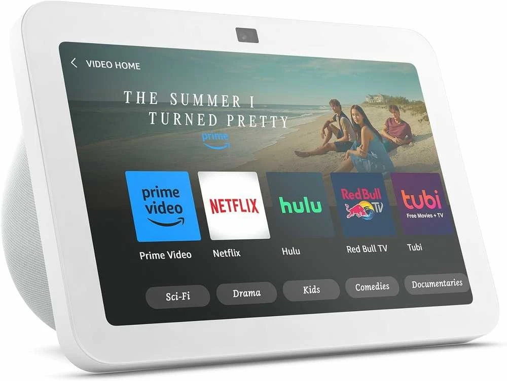 Amazon „Echo Show 8“ (3 kartos) Ledynų balta