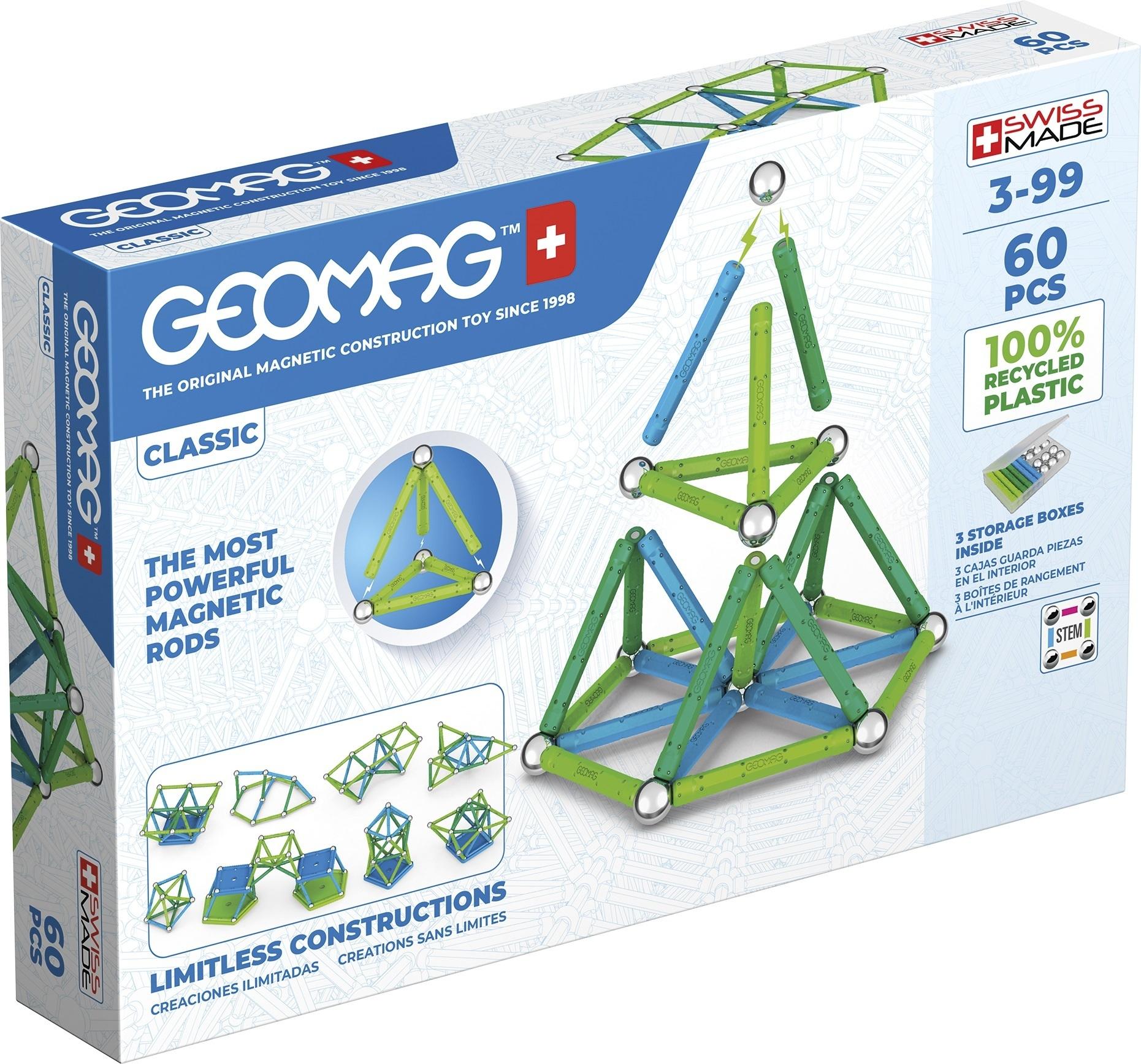 Trefl Geomag Classic GM272 neodimio magnetinis žaislas 60 vnt Multi spalvos