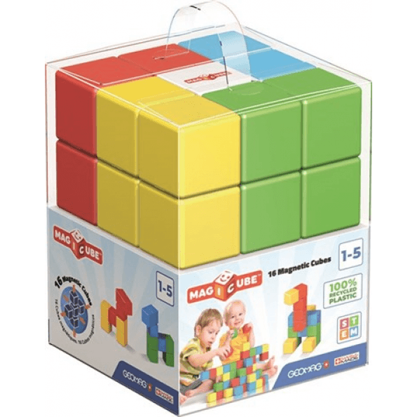 Geomag MagiCube Žalias Line neodimio magnetinis žaislas 16 vnt Multi spalvos