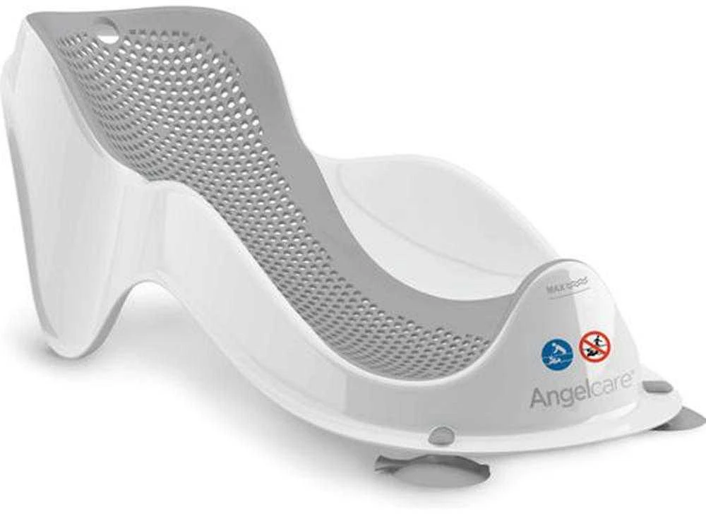 „Angelcare“ tiekimas – „Fit“ – kūdikio maudymosi kėdutė – ergonomiška ir saugi – nuo 0 iki 6 mėnesių – „Pilkas“