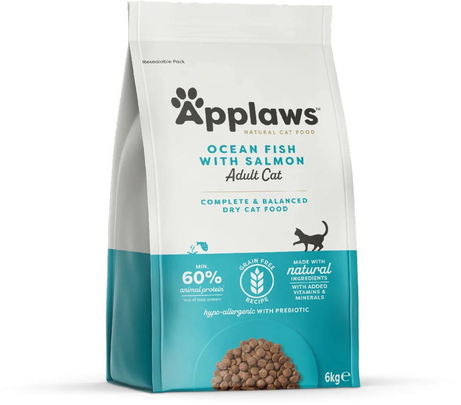 Applaws 5060122497312 sausas maistas katėms 6kg Adult žuvis