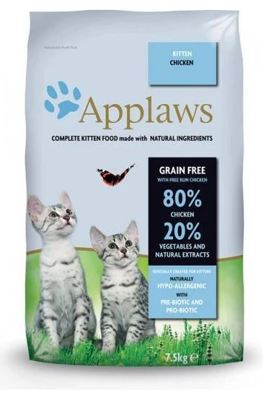 APPLAWS kačiukų vištiena - sausas kačių ėdalas - 7,5kg