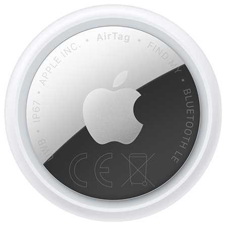 Apple AirTag (1 Pack), Item, Finder, Sidabrinis, Baltas, Dust resistant, Vanduo repellent, IP67, CR2032 (MFE94ZE/A)