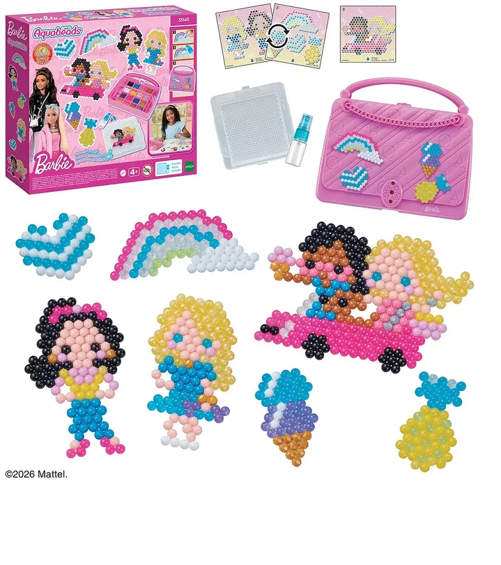 Aqua Beads Epoch Kūrybinis lagaminas Barbie