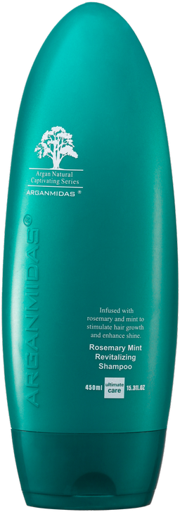 Arganmidas - Rozmarinų ir mėtų atgaivinamasis šampūnas - 450 ml