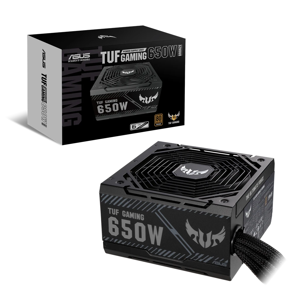 PC maitinimo blokas ASUS 650 Watts Efficiency 80 PLUS BRONZE TUF-GAMING-650B