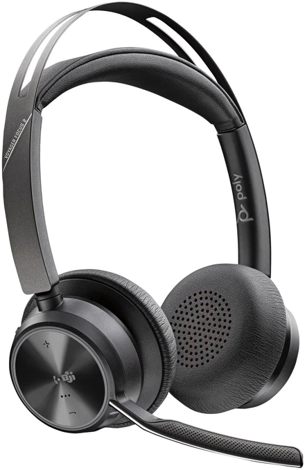 Hewlett Packard (HP) HP Poly Voyager Focus 2 Microsoft Teams sertifikuotas USB-C-C Ausinės +USB-C/A adapteris + įkrovimo stovai Be lokalizacijos
