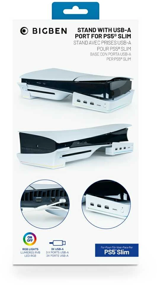Nacon Big Ben BIGBEN PS5 SLIM Horizontalus stovas su USB-A prievadu