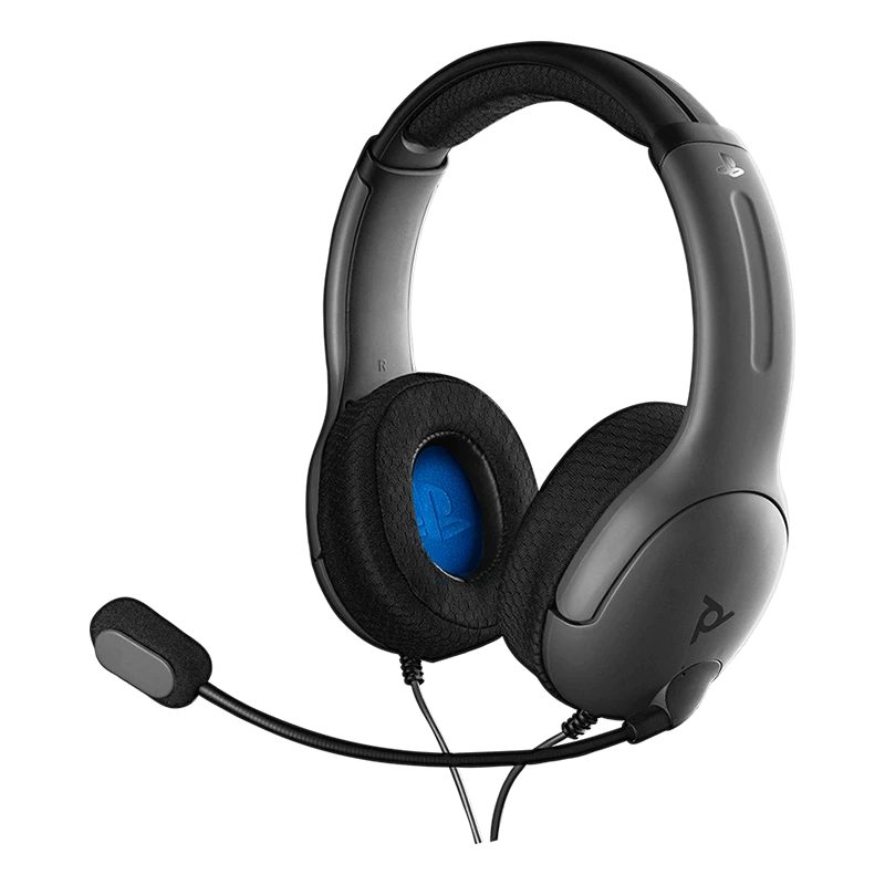 Žaidimų ausinės PDP Gaming LVL 40, skirtos PS4, Pilkos