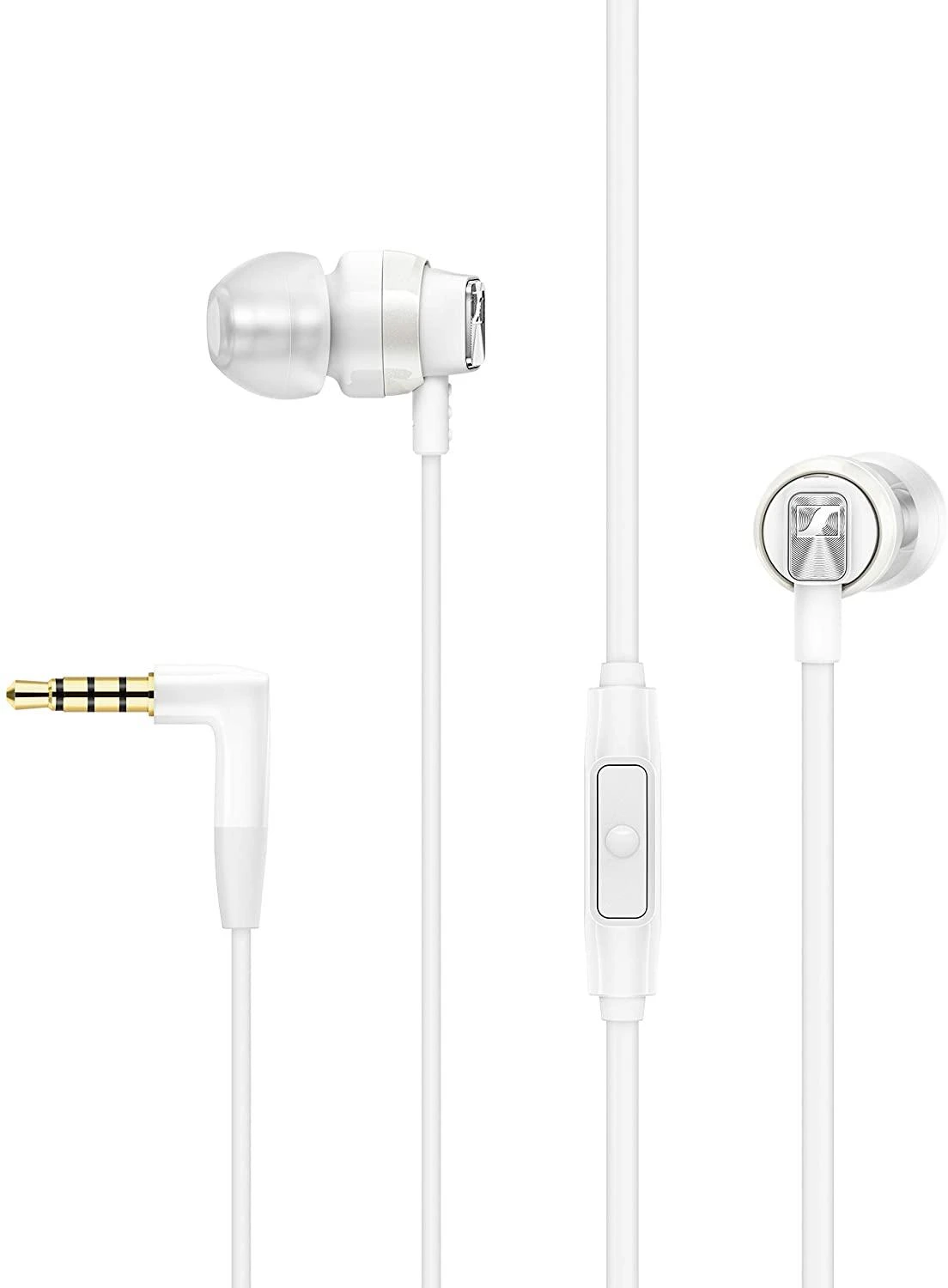 Sennheiser CX 300S baltos ausinės su 3,5 mm jungtimi