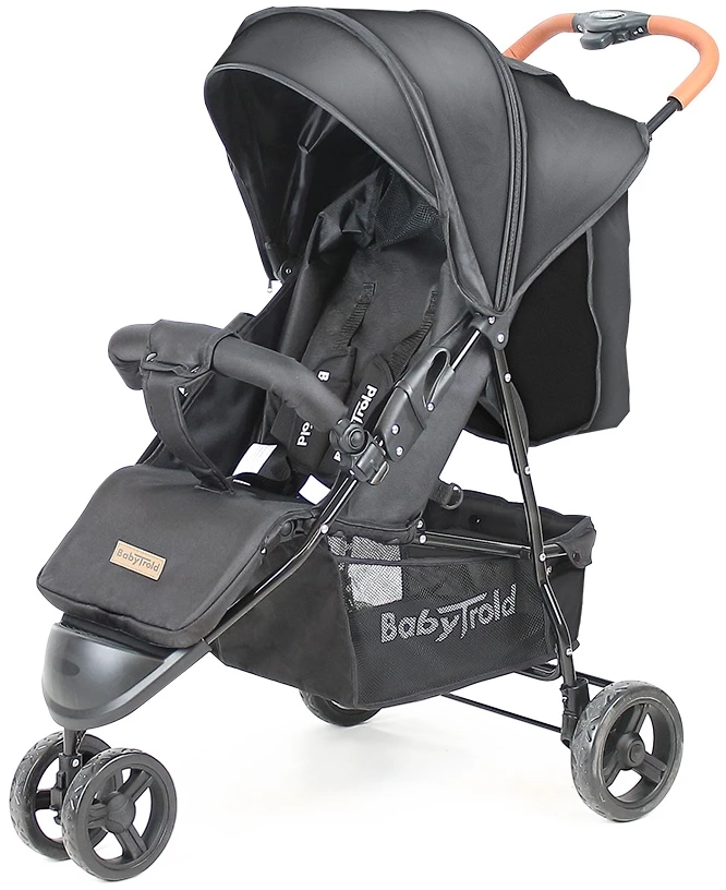 BabyTrold – „Easy Go“ vežimėliai – juodi