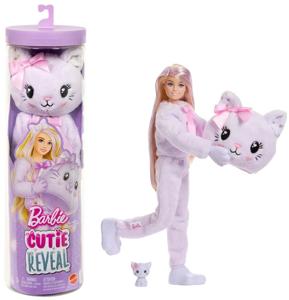 Mattel BARBIE CUTIE REVEAL CARE BEARS SWEET BOWS siurprizų rinkinys – katytė (JJP64)