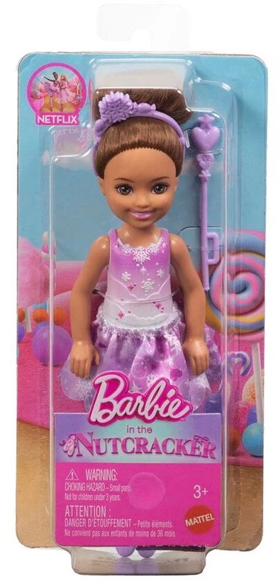 Lėlė Barbie Chelsea „Dziadek do orzechów“ baleto šokėja snaigių fėja